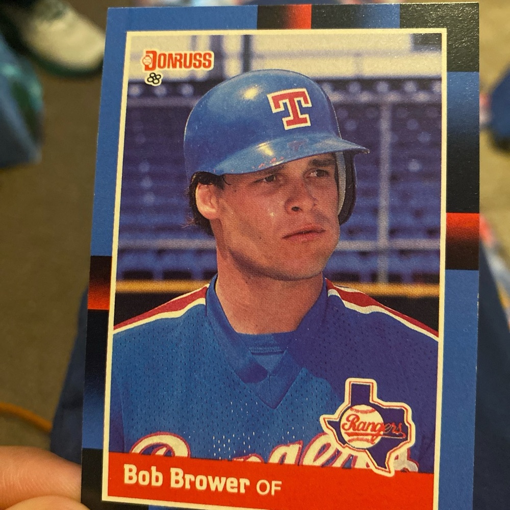 Donruss 1988 Texas Rangers Robert “Bob” Richard Brower Baseball Card